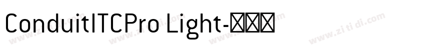 ConduitITCPro Light字体转换